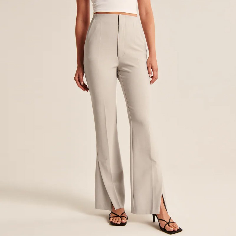 High Waisted Ladies Slim Fit Work Pants